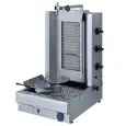 GYROS MACCHINA CUOCI KEBAB A GAS - IN ACCIAIO INOX - ( kit GPL incluso ) - Mod. MK203 - N. 3 ZONE DI COTTURA - n. 3 GRUPPI BRUCIATORI CERAMICA - CAPACITA' CARNE MAX : 30 Kg - Diametro max carne cm 37 - Altezza max carne cm 56 - Potenza Kw 11,5 - ALIMENTAZ