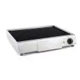 Fry Top elettrico professionale da banco piastra liscia in vetroceramica Allforfood FT-7-500-450