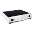 Fry Top elettrico professionale da banco piastra liscia in vetroceramica Allforfood 999.1930