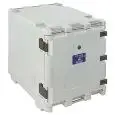 CONTENITORE ISOTERMICO AD APERTURA FRONTALE - MOD. AF 150 SGP - PER TRASPORTO DI PRODOTTI FRESCHI E SURGELATI A TEMPERATURA CONTROLLATA - CAPACITA' Lt. 148 - DIM. cm L 57 x P 79 x 69 H - NORMA CE