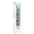 ESPOSITORE REFRIGERATO PER BIBITE - Mod. AK105SL - Capacità lt. 105 - N. 1 porta a vetro - Statico con agitatore - Temperatura +2/+10 °C - Potenza W 150 - Alimentazione monofase - Dimensioni cm L 36 x P 40,8 x 188h - Norma CE