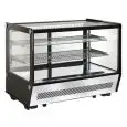 ESPOSITORE DA BANCO VETRINA REFRIGERATA SNACK - Mod. AK160EFQ - Temperatura 0°/+12°C - Capacità Lt 160 - Alimentazione MONOFASE 230V/1/50HZ - Potenza W 160 - Dimensioni cm L 88 x P 56,8 x h 68,6 - Peso Kg 66