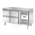 Tavolo refrigerato in acciaio inox Amitek AK2104-12TN