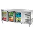 Tavolo refrigerato in acciaio inox Amitek AK3104TNG