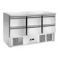 Saladette refrigerata in acciaio inox Amitek AK943/6D
