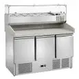 Saladette e banco pizza refrigerato in acciaio inox Amitek AK943PZ + AK14433