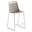 SGABELLO AKAMI - MOD. AKAMI ST 75 - SGABELLO CON SEDUTA IN TECNOPOLIMERO - TELAIO IMPILABILE IN METALLO CROMATO O VERNICIATO - PER USO INTERNO/ESTERNO - DIM. cm L 50 x P 55 x H 113 - NORMA CE