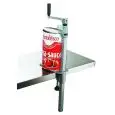 APRISCATOLE IN ACCIAIO CEMENTATO - DOTATO DI COLTELLO IN ACCIAIO INOX ED ALZACOPERCHI MAGNETICO - ALTEZZA MAX BARATTOLO cm. 40