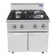 Cucina a gas 4 fuochi Allforfood CV7I4DH1 linea COOK