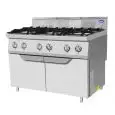 Cucina a gas 6 fuochi Allforfood CV7I6DH1 linea COOK