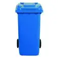 BIDONE PER RACCOLTA DIFFERENZIATA - MOD. AV467 - STRUTTURA IN POLIETILENE - CAPACITA' Lt. 100 - RUOTE mm ø 200 - DIMENSIONI mm L 540 x P 490 x 850 h