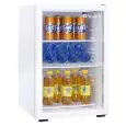 ESPOSITORE REFRIGERATO PER BIBITE - Mod. AX85RG - Capacità lt. 75 - N. 1 porta a vetro - Ventilato - Temperatura 0/+10 °C - Potenza W 80 - Alimentazione monofase - Dimensioni cm L 44,5 x P 51 x 67,6h - Norma CE