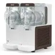 EROGATORE DI CREME FREDDE E SORBETTI - MOD. B-CUBE 2 - N. 2 VASCHE - N. 1 COMPRESSORE - CAPACITA' LT 2,8 + 2,8 - Dim. cm. L 37 x P 44 x h 49 - NORMA CE