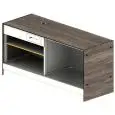 MODULO NEUTRO MACCHINA CAFFE' / CASSA E INSERIMENTO LAVATAZZE / PRODUTTORE DI GHIACCIO BAR SHARING - MOD. 2000_MC/CA + LT/PG - DIMENSIONI cm L 200 x P 73,4 x h 97