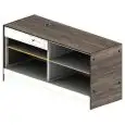 MODULO NEUTRO MACCHINA CAFFE' / CASSA E STOCCAGGIO BAR SHARING - MOD. 2000_MC/CA + ST - DIMENSIONI cm L 200 x P 73,4 x h 97
