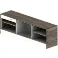 MODULO NEUTRO MACCHINA CAFFE' / CASSA, INSERIMENTO LAVATAZZE / PRODUTTORE DI GHIACCIO E STOCCAGGIO BAR SHARING - MOD. 3000_MC/CA + LT/PG - DIMENSIONI cm L 300 x P 73,4 x h 97