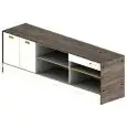 MODULO NEUTRO TRAMOGGIA,  STOCCAGGIO E MACCHINA CAFFE' / CASSA BAR SHARING - MOD. 3000_TR + ST + MC/CA - DIMENSIONI cm L 300 x P 73,4 x h 97