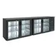 FRIGORIFERO RETRO BAR PER BIBITE - Mod. DD 400 IF - Temperatura 0°/+10°C - Capacità lt. 586 - Alimentazione monofase V220/1 - Potenza W 320 - Dimensioni cm. L 254,2 x P 53,5 x h 86 - Peso Kg. 150
