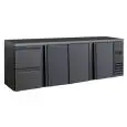 FRIGORIFERO RETRO BAR PER BIBITE - Mod. DD 423 UF - Temperatura 0°/+10°C - Capacità lt. 586 - Alimentazione monofase V220/1 - Potenza W 320 - Dimensioni cm. L 254,2 x P 51,3 x h 86 - Peso Kg. 123