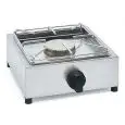 PIANO DI COTTURA 1 FUOCO A GAS - MOD. BIG3501F - 1 BRUCIATORE A GAS (a scelta si possono comporre diverse combinazioni) - Potenza kW 3,5 o 6 in base alla composizione - DIMENSIONI cm L 35 x P 35 x 17 h
