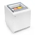 VETRINA GELATO SENZA RISERVA - MOD. BIT PANS - N. 3 VASCHETTE - REFRIGERAZIONE VENTILATA - ALIMENTAZIONE V 230/50HZ MONOFASE - CON UNITA' CONDENSATRICE INCORPORATA - DIMENSIONI cm L 68 x P 77,9 x 87 h