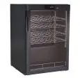 ESPOSITORE REFRIGERATO PER VINO - Mod. G-BJ118 - Capacità bottiglie N. 24 da lt 0,75 - Temperatura differenziata a seconda dei ripiani - Temperatura +5/+18 °C - Potenza W 77 - Alimentazione monofase 230V/1/50Hz - Dimensioni cm L 60 x P 60,3 x 86 h - Norma