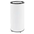 ESPOSITORE REFRIGERATO PER BIBITE - Mod. DN65H - Capacità lt. 65 - Refrigerazione statica - Alimentazione monofase - Potenza W 100 - Dimensioni cm ø 44,5 x 96,5h - Norma CE