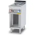 BAGNOMARIA A GAS - MOD. BM/74G - Capacità bacinelle: n. 1  GN 1/1 H15 - Vano a giorno - Dimensioni: cm L 40 x P 70,5 x H 90 - Norma CE