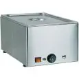 TAVOLA CALDA BAGNOMARIA DA BANCO - MOD. BMA - Struttura in acciaio inox - Termostato regolabile +30°/+90° C - Alimentazione 230V/1/50-60Hz