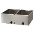 MACCHINA BAGNOMARIA ELETTRICA - MOD. BM216 - N. 2 vasche x GN 1/1 h 15 - Monofase - Dimensioni: cm L 69 x P 54 x H 25 - Norma CE