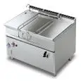 BRASIERA A GAS RIBALTABILE MANUALE - MOD. BR120/912GF/I - Vasca Lt 120 - Dimensioni cm L 120 x P 90 x H 90 - Norma CE