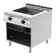 BRASIERA ELETTRICA FISSA MULTIFUNZIONE - MOD. BRE92MB - Vasca Lt. 20 - Dimensioni cm L 80 x P 90 x H 90 - Norma CE