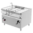 BRASIERA ELETTRICA CON RIBALTAMENTO MANUALE - MOD. BRE93MD - Vasca Lt 120 - Dimensioni cm L 120 x P 90 x H 90 - Norma CE