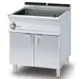 BRASIERA ELETTRICA FISSA MULTIFUNZIONE - MOD. BRF/78ET - Vasca cm L70xP51xH10 - Dimensioni cm L 80 x P 70,5 x H 90 - Norma CE