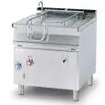 BRASIERA ELETTRICA RIBALTABILE AUTOMATICA - MOD. BRM80/98ETF/I - Vasca Lt 80 - Dimensioni cm L 80 x P 90 x H 90 - Norma CE