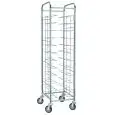 CARRELLO PORTAVASSOI UNIVERSALE - MOD. CA1455V12 - Struttura in acciaio inox - Guide in filo di acciaio cromato - Portata N. 12 vassoi GN 1/1 (cm 53x32,5) - Dim. cm L 58 x P 52 x h 185