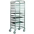 CARRELLO PORTATEGLIE PER PASTICCERIA - MOD. CA1482T20 - Interamente in acciaio inox - Portata N. 20 teglie cm 60x40 - Dim. cm L 52 x P 72 x h 182