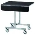 CARRELLO PER LA COLAZIONE - MOD. CB970 - Struttura portante in tubo di acciaio inox - Ripiano con antine ribaltabili in nobilitato - Dim. cm L 80 x P 53 x h 80