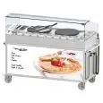 Carrello con crepiera elettrica a 2 piani cottura Allforfood EEJEEF40G