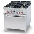 Cucina a gas 4 fuochi con forno elettrico Allforfood CF4/98GE linea ELLE