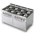 Cucina a gas 8 fuochi con 2 forni a gas Allforfood CF8/916G linea ELLE