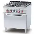 Cucina a gas 4 fuochi con forno elettrico Allforfood CF4/78GPE linea ELLE