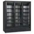Frigo vetrina bibite tre porte scorrevoli nero modello CL 1700 3G SL BLACK, capacità Lt 1428 e temperatura 0°C/+10°C.