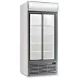 ESPOSITORE REFRIGERATO PER BIBITE - VENTILATO - Mod. EN 113 VE UN WHITE - CAPACITA' Lt 852 - N. 2 PORTE A VETRO SCORREVOLI - TEMPERATURA 0°/+10°C - DIM. cm L 110,3 x P 69 x H 200,1 - NORMA CE