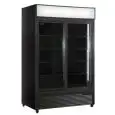 ARMADIO FRIGORIFERO IN ACCIAIO VERNICIATO - PER BIBITE - VENTILATO - Mod. EN1300X2IEUN B - CAPACITA' Lt 1057 - N. 2 PORTE SCORREVOLI A VETRO - TEMPERATURA 0/+10°C - DIM. cm L 133 x P 70 x H 202,3 - NORMA CE