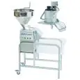 TAGLIAVERDURE E TAGLIAMOZZARELLA CON SUPPORTO - Mod. CL 55 2 TRAMOGGE TRIF - 2 tramogge: 1 tramoggia libera + 1 tramoggia a leva - Capacità coperti da 100 a 1000 - 2 velocità - Potenza W 1100 - Dimensioni cm L 86,5 x P 39,6 x 127,2h