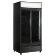 ARMADIO FRIGORIFERO IN LAMIERA VERNICIATA - PER BIBITE - VENTILATO - Mod. EN801X2IEUN B - CAPACITA' Lt 607 - N. 2 PORTE SCORREVOLI A VETRO - TEMPERATURA 0/+10°C - DIM. cm L 94 x P 61,5 x H 198,3 - NORMA CE