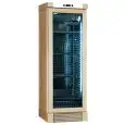 VETRINA REFRIGERATA PER VINO - Mod. ENY 420 N NATURAL - STATICO - TEMPERATURA °C +4/+18 - N. 1 PORTA IN VETRO - STRUTTURA IN LEGNO FRASSINO NATURALE - CAPACITA' LORDA Lt. 382 - CAPACITA' NETTA Lt. 342 - POTENZA W 230 - ALIMENTAZIONE 220/50Hz MONOFASE - DI