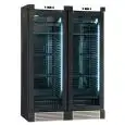 VETRINA REFRIGERATA PER VINO - Mod. ENY 820 N BLACK - STATICO - TEMPERATURA °C +4/+18 - N. 2 PORTE IN VETRO - STRUTTURA IN LEGNO FRASSINO NERO - CAPACITA' LORDA Lt. 764 - CAPACITA' NETTA Lt. 604 - POTENZA W 244 - ALIMENTAZIONE 220/50Hz MONOFASE - DIMENSIO