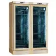 VETRINA REFRIGERATA PER VINO - Mod. ENY 820 N NATURAL - STATICO - TEMPERATURA °C +4/+18 - N. 2 PORTE IN VETRO - STRUTTURA IN LEGNO FRASSINO NATURALE - CAPACITA' LORDA Lt. 764 - CAPACITA' NETTA Lt. 604 - POTENZA W 244 - ALIMENTAZIONE 220/50Hz MONOFASE - DI